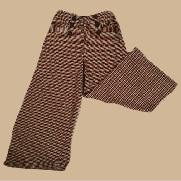 Long Plaid Pants Zara M - Picture 1 of 3
